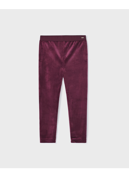 Mayoral Velvet Leggings {Burgundy}