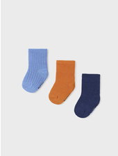 Mayoral 3pk Basic Socks {Orange/Navy/Blue}