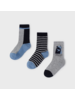 Mayoral 3 Pk Socks {Blue/Grey/Navy} F23
