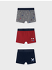 Mayoral Set of 3 Printed Boxers {Red/Gry/Nvy} F23