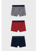 Mayoral Set of 3 Printed Boxers {Red/Gry/Nvy} F23