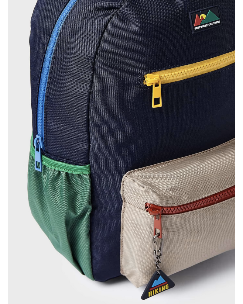 Mayoral Colorblock Backpack  {Rd/Nvy/Grn/Yw/}
