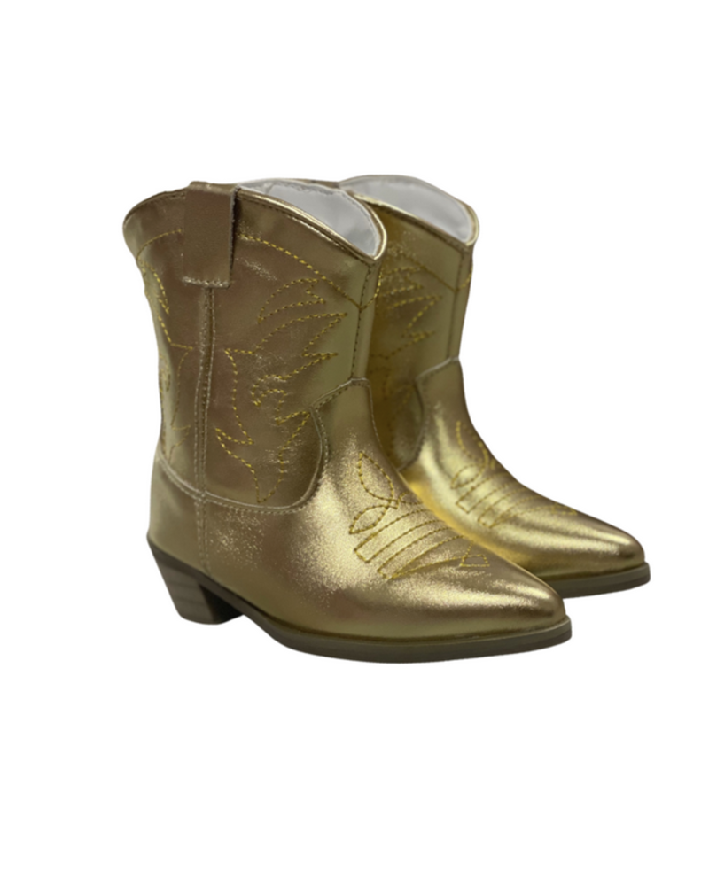 Blended Spirits Youth/Adult Metallic Booties {Gold}
