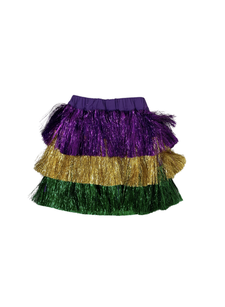 Blended Spirits Fringe Mardi Gras Skirt {Multi}