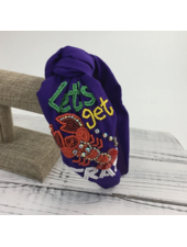 SongLily Mardi Gras Let's Get Cray Crawfish Knot Headband {Purple}