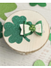 The Hair Bow Company Lucky Shamrock Glitter Bow {Green}