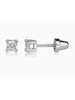 Cherished Moments Clear CZ Stud Earrings {S. Silver}