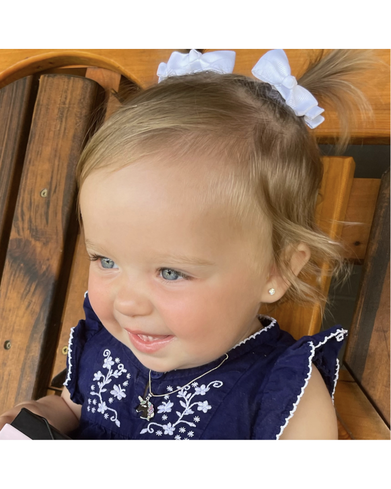 Cherished Moments Clear CZ Stud Earrings {S. Silver}