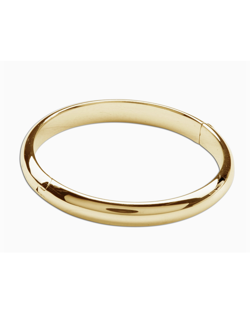 Cherished Moments Classic Bangle {Gold Plated} Med