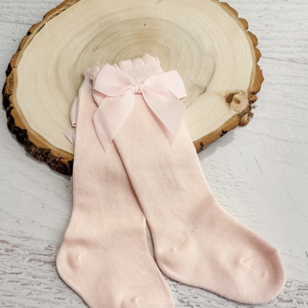 The Hair Bow Company Bow Socks {Light Pink}
