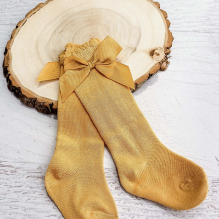 The Hair Bow Company Bow Socks {Yellow}
