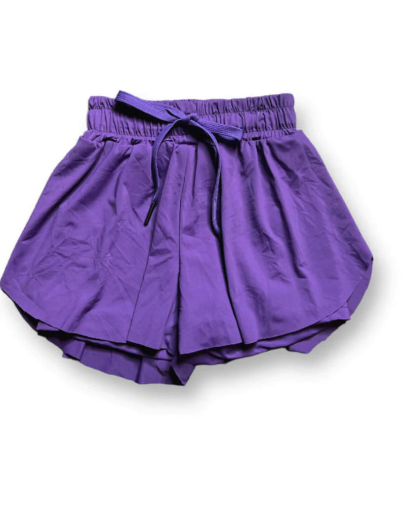 Belle Cher Swing Shorts {Purple}