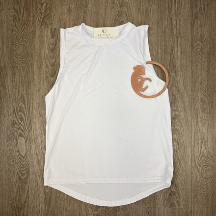 Belle Cher White High Low Tank {White}