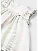 Mayoral Stripe Linen Dress {Tan/Leaf}