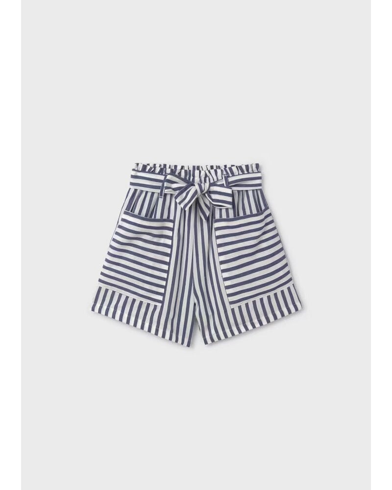 Mayoral Stripes Shorts {Blue} Tween