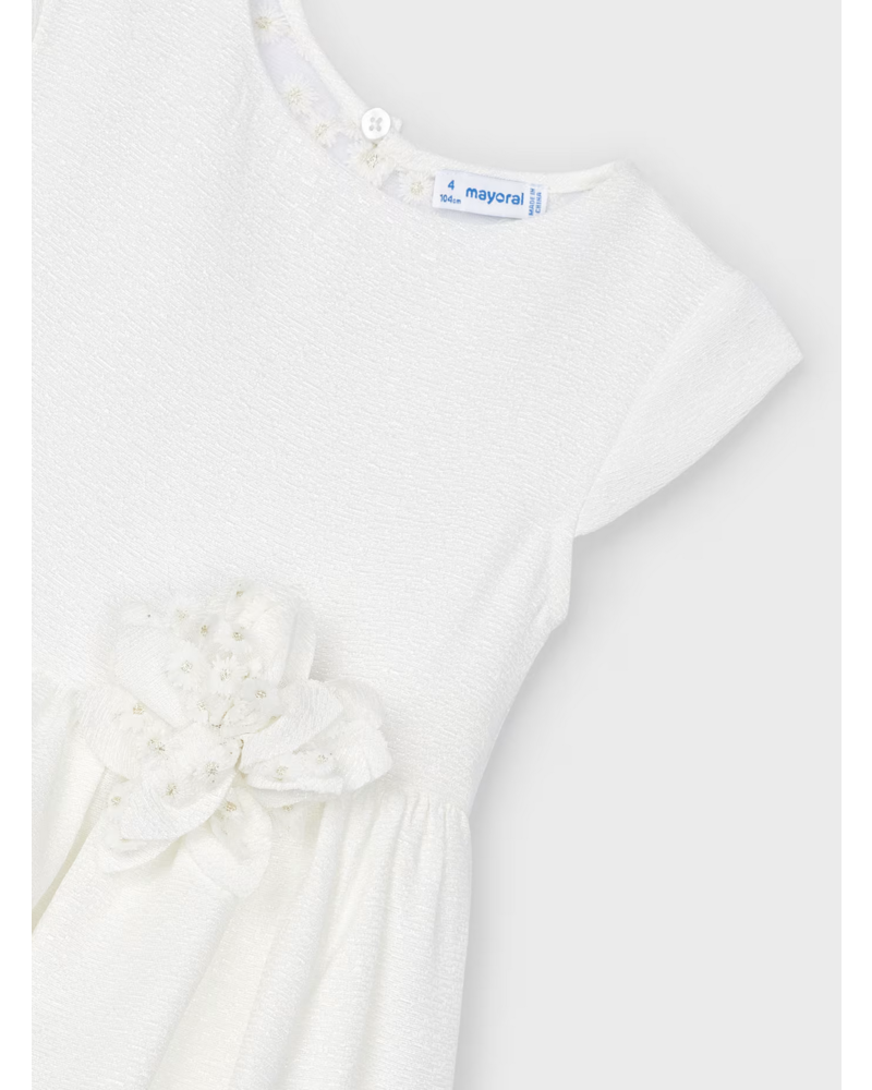 Mayoral  Tulle Embroidered Dress {Ivory}