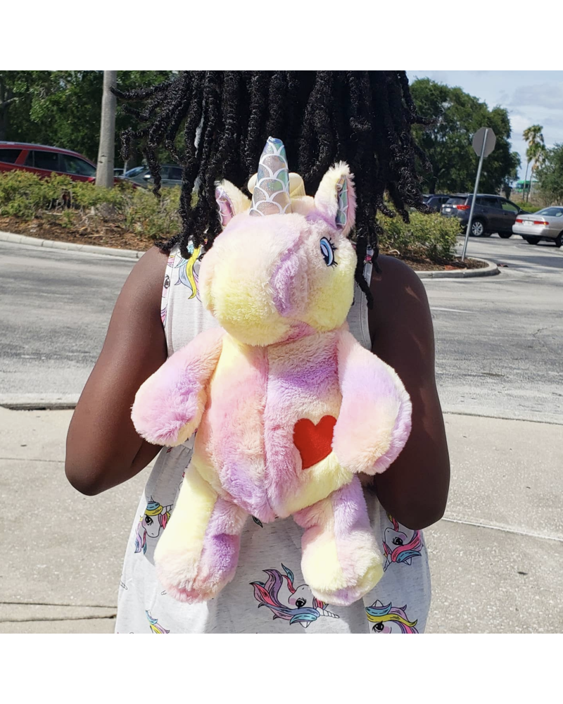 Bewaltz Plushie Heart Unicorn Backpack {Pink}