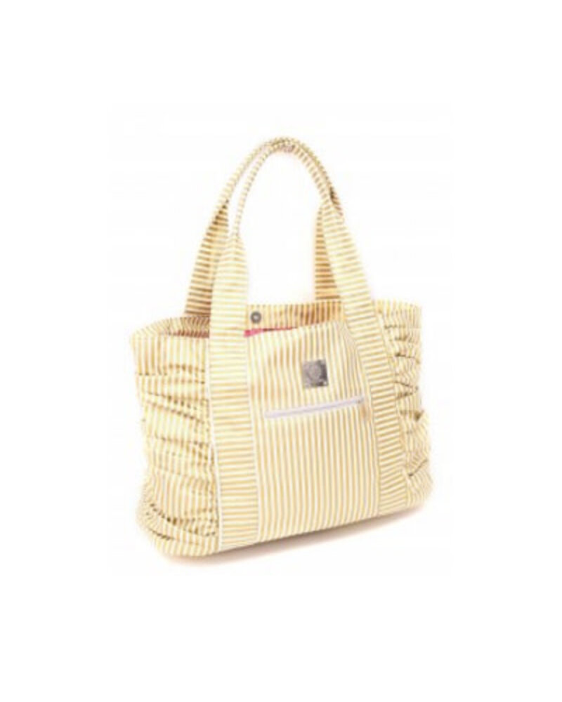 Bella Tunno Carry-All Diaper Bag/Tote{Gold Metallic Stripe} Gold Metallic Stripe