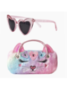 OMG Accessories Miss Bella Kitty Cat Ombre Plush Heart Sunglasses and Case