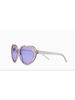OMG Accessories Miss Gwen Unicorn Ombre Plush Heart Sunglasses and Case