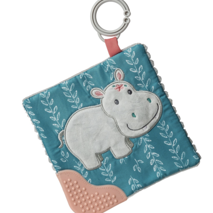 Jewel Hippo Crinkle Teether