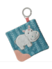 Jewel Hippo Crinkle Teether