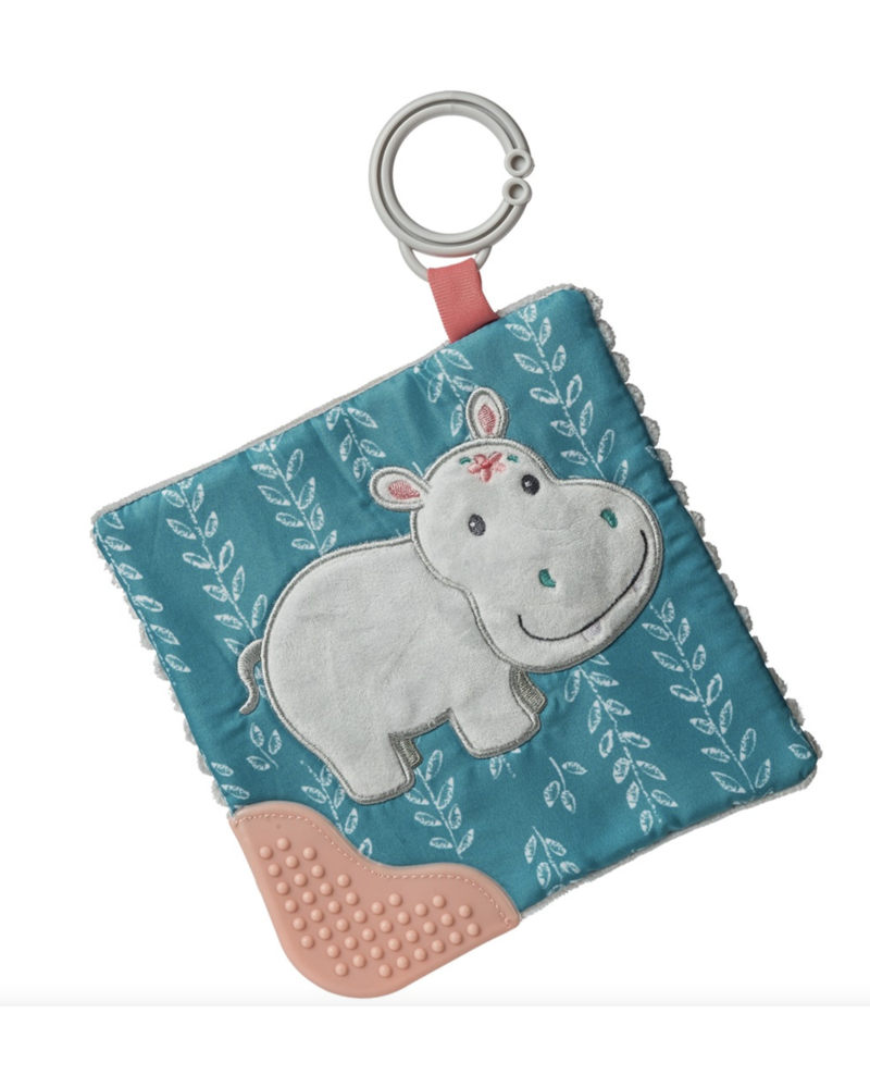 Jewel Hippo Crinkle Teether