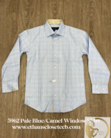L/S Dress Shirt {Blue/Camel Window}