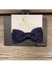BowTie {Navy/Pink Paisley Print}