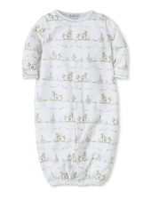 Noah's Print Convertible Gown {Light Blue}
