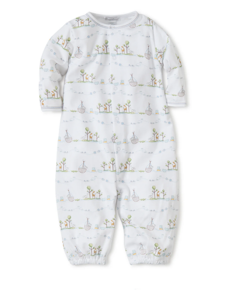 Noah's Print Convertible Gown {Light Blue}