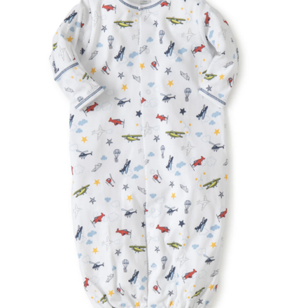 Aviator Print Convertible Gown {Blue}