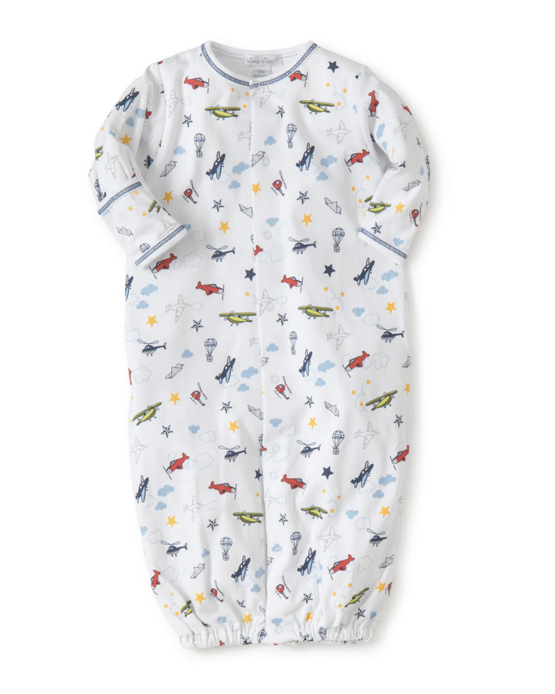Aviator Print Convertible Gown {Blue}