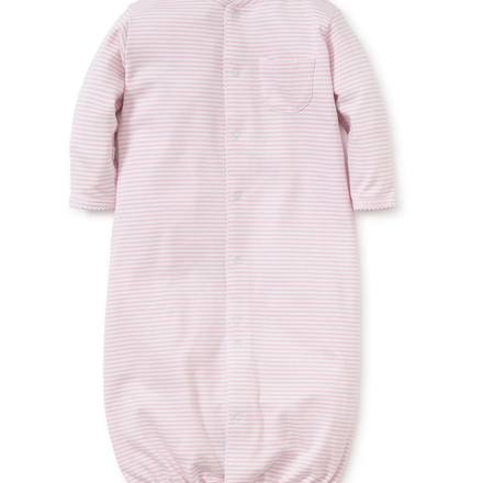 Stripes Convertible Gown {Wht/Pink}
