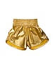 Belle Cher Metallic Shorts {Gold}