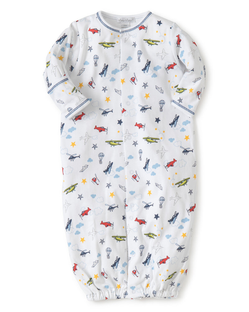 Aviator Print Convertible Gown {Blue}