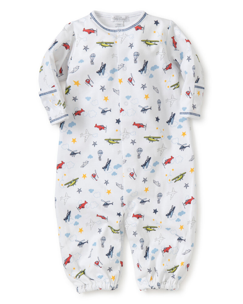 Aviator Print Convertible Gown {Blue}