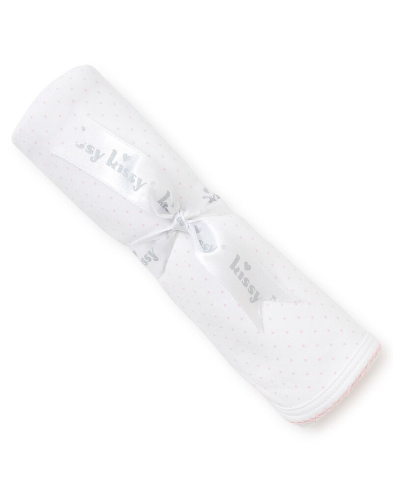 Dots Print Blanket {White/Pink}