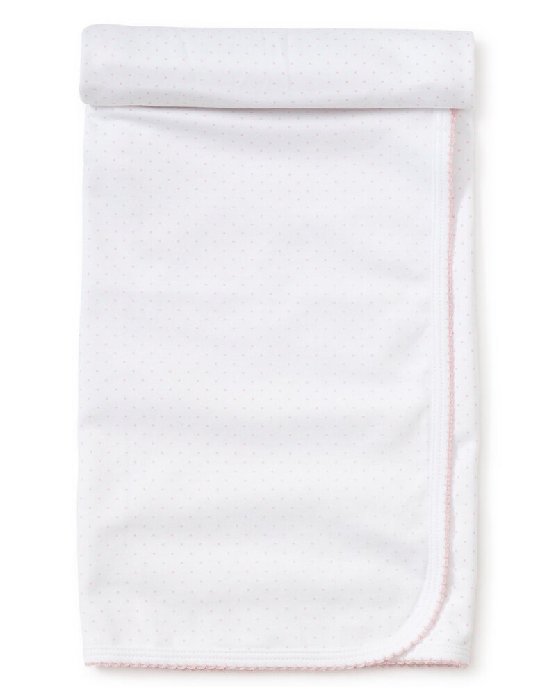 Dots Print Blanket {White/Pink}