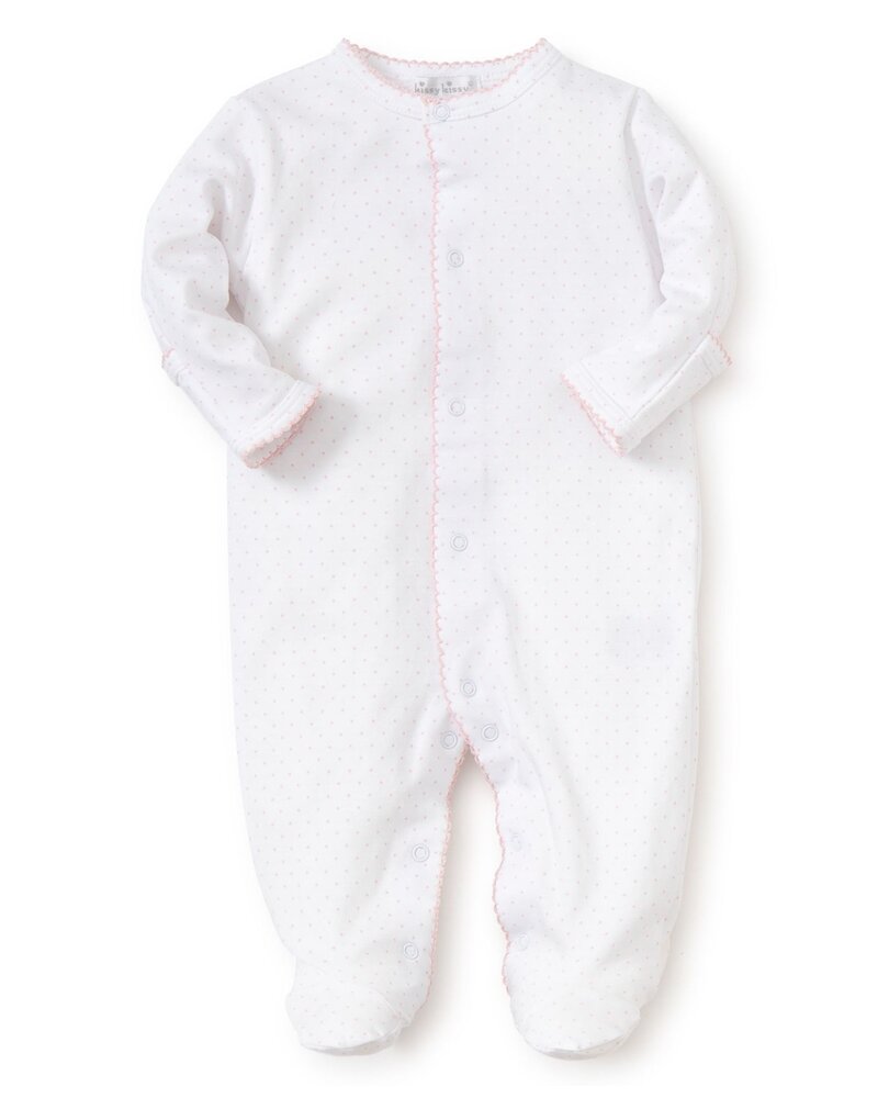Dots Print Convertible Gown {Wht/Pink}