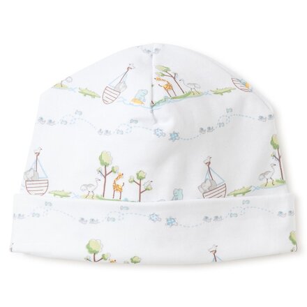 Noah's Print Hat {Light Blue} Newborn