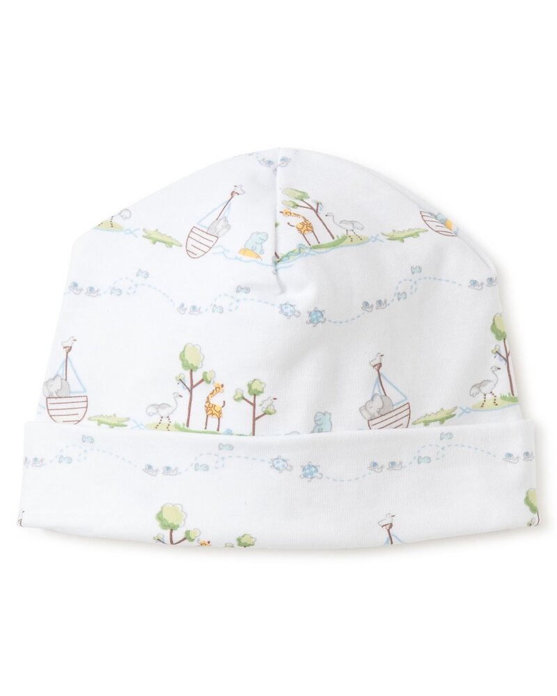 Noah's Print Hat {Light Blue} Newborn