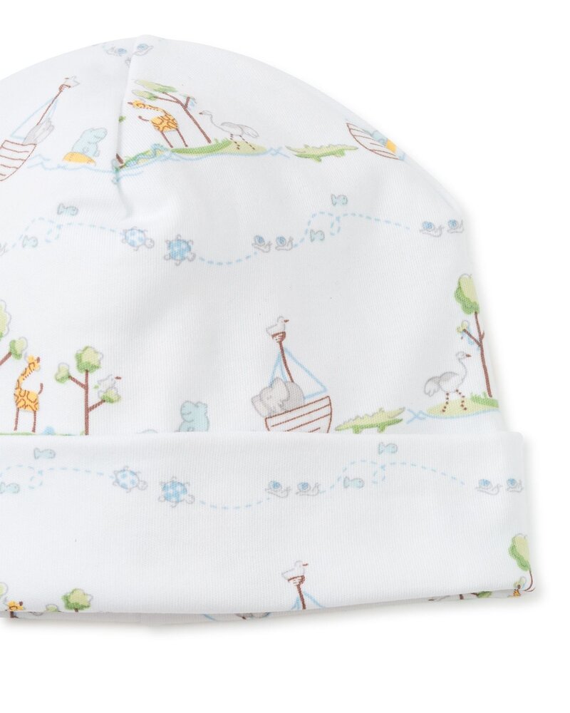 Noah's Print Hat {Light Blue} Newborn