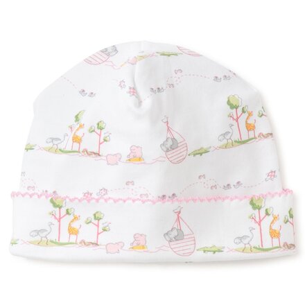 Noah's Print Hat {Pink} Newborn