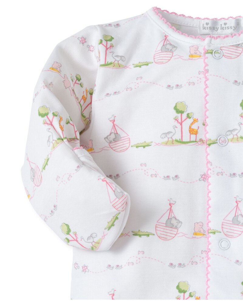 Noah's Print Convertible Gown {Pink}