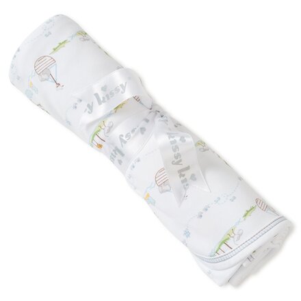 Noah's Print Blanket {Light Blue}