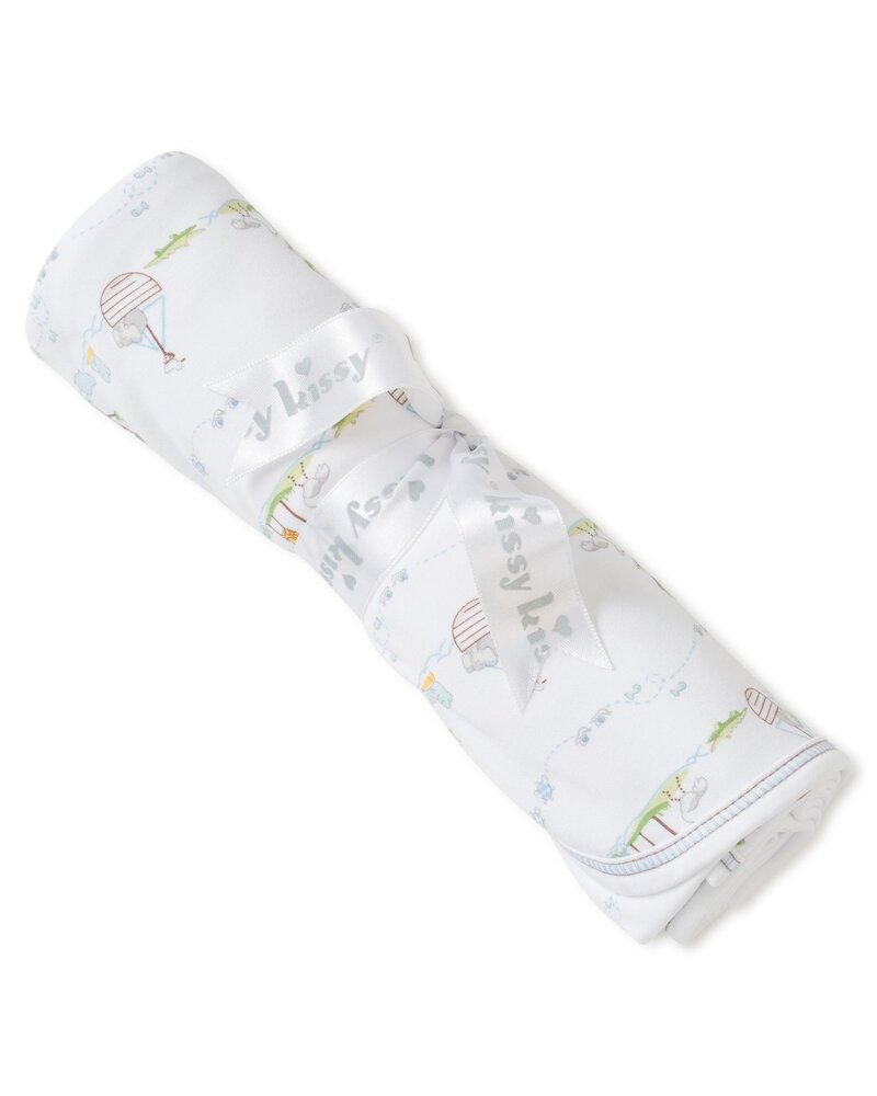 Noah's Print Blanket {Light Blue}