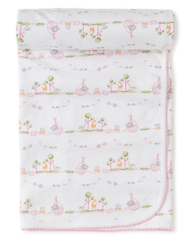 Noah's Print Blanket {Pink}