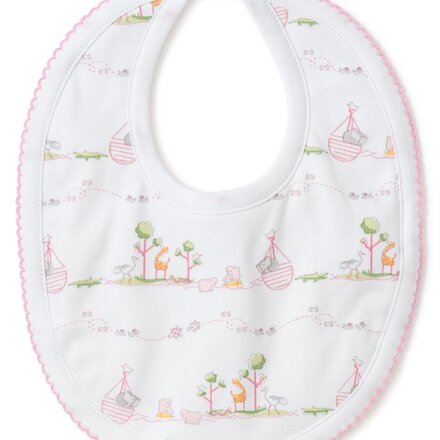 Noah's Print Bib {Pink}