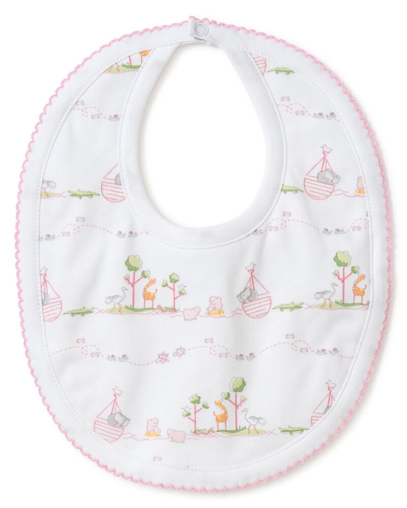 Noah's Print Bib {Pink}